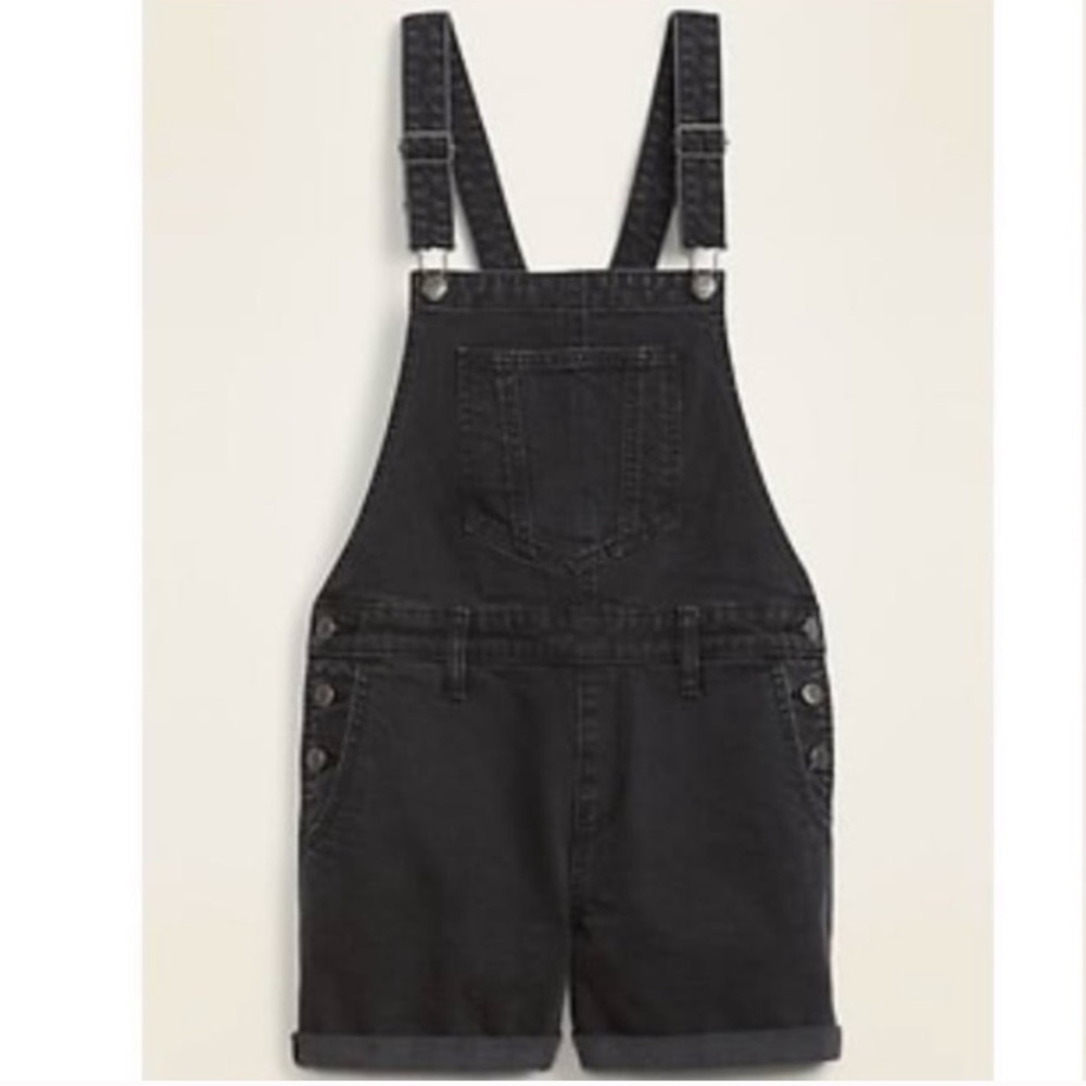 OLD NAVY Black Short Overalls Medium